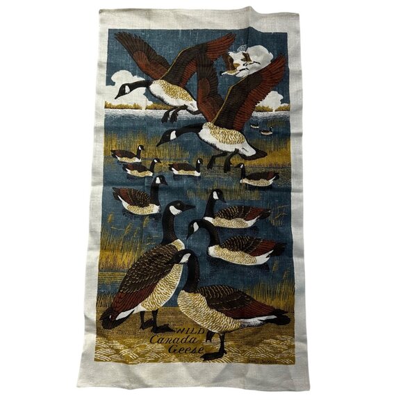 Other - Sewell Jackson Wild Canada Geese Vintage Linen Dish Tea Towel Country Decor